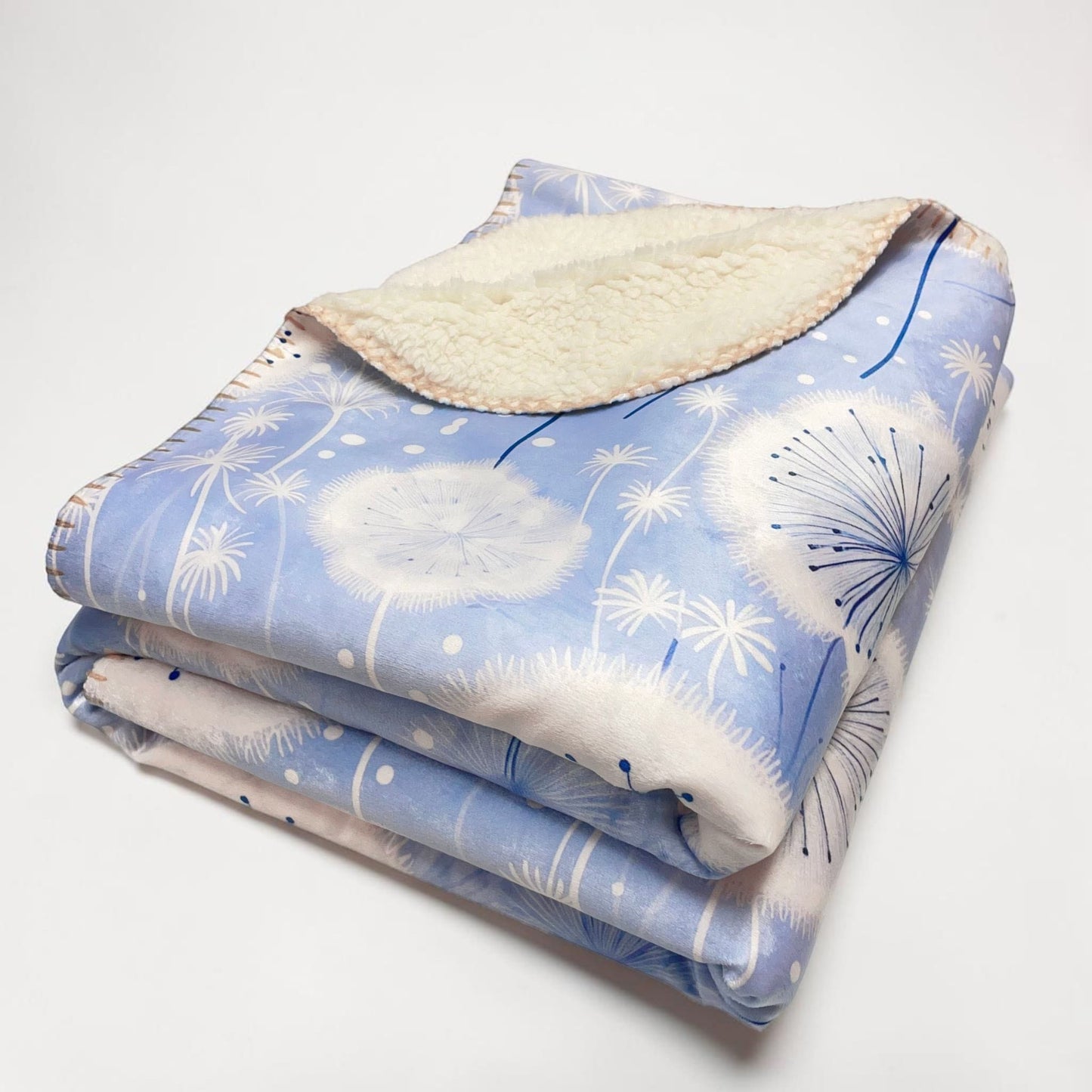 Dandelion Sherpa Blanket - Dandelion Wishes