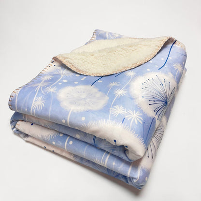 Dandelion Sherpa Blanket - Dandelion Wishes